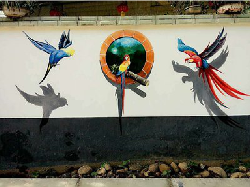 汉源视觉错位-3D墙绘设计