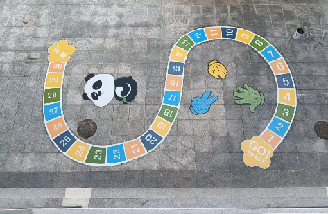 汉源地面游戏彩绘