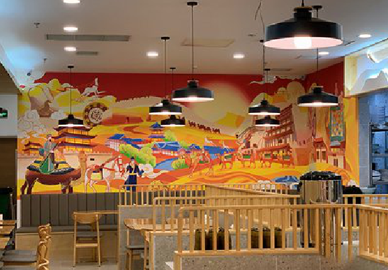 汉源商业空间彩绘介绍。